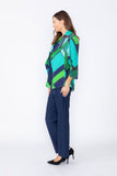 Blue Open Front Jacket
