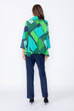 Blue Open Front Jacket