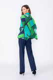 Blue Open Front Jacket