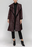 Black Asymmetrical Collar Duster