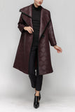 Black Asymmetrical Collar Duster
