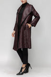 Black Asymmetrical Collar Duster