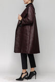 Black Asymmetrical Collar Duster