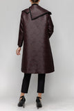 Black Asymmetrical Collar Duster