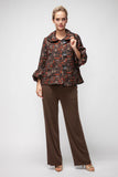 Rust Peter Pan Crop Jacket
