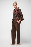 Rust Peter Pan Crop Jacket
