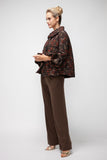 Rust Peter Pan Crop Jacket