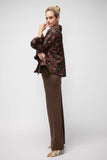 Rust Peter Pan Crop Jacket