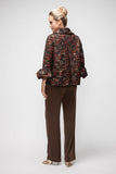 Rust Peter Pan Crop Jacket