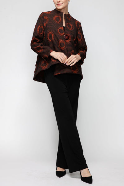 Rust One Button Jacket – IC Collection
