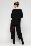 Rust Pants W/ Contrast Fabric