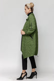 Army Green Zip Detail Trench
