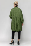 Army Green Zip Detail Trench