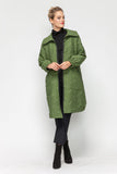 Army Green Zip Detail Trench