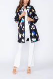 Blue High Neck Duster