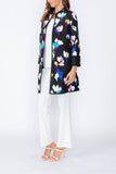 Blue High Neck Duster