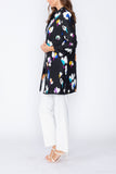 Blue High Neck Duster