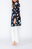 Blue High Neck Duster