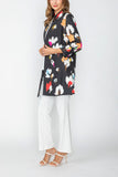 Red High Neck Duster