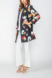 Red High Neck Duster