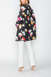 Red High Neck Duster