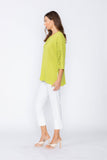 Lime Ladder Sleeve With Button Top