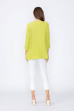 Lime Ladder Sleeve With Button Top