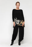 Ivory and Gold Top With Pocket Zip