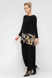 Ivory and Gold Top With Pocket Zip