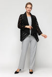 Black Shawl Collar Jacket
