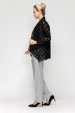 Black Shawl Collar Jacket