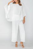 White Wide Leg Pants