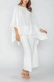 White Wide Leg Pants