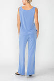 Periwinkle Wide Leg Long Pants & Scoop Neck Tank Top