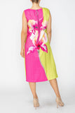Pink Floral Placement Dress