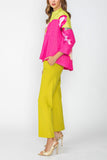Pink One Button Jacket