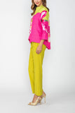 Pink One Button Jacket