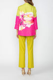 Pink One Button Jacket