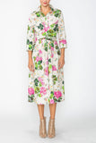 Multi Color Maxi Wrap Dress