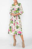 Multi Color Maxi Wrap Dress