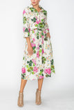 Multi Color Maxi Wrap Dress