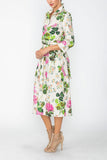 Multi Color Maxi Wrap Dress