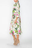 Multi Color Maxi Wrap Dress