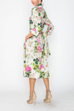 Multi Color Maxi Wrap Dress