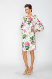 Rose Bubble Sleeve Dress