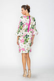 Rose Bubble Sleeve Dress