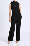 Black Wide Leg Long Pants