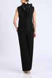 Black Wide Leg Long Pants