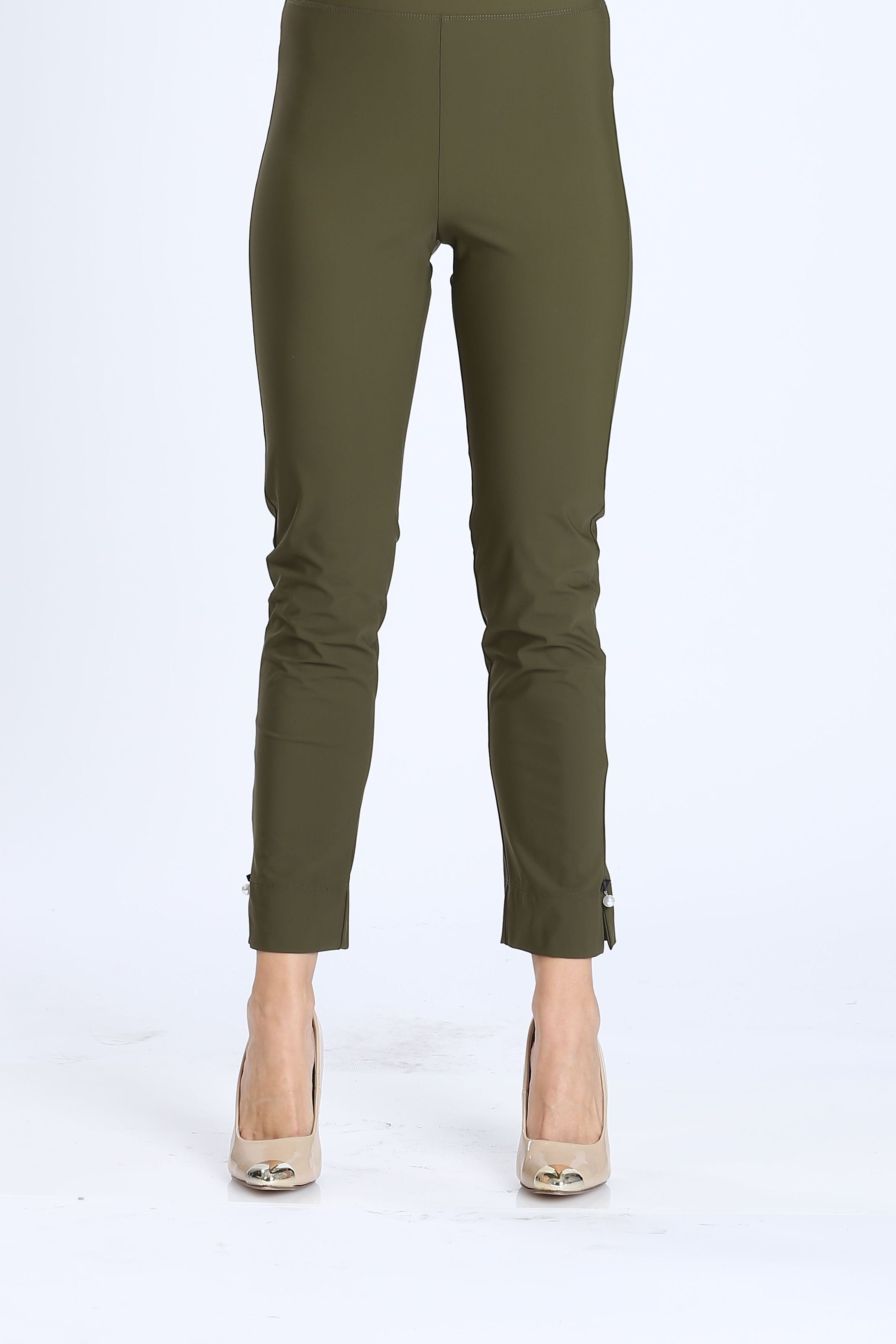 Pearl Detail Ankle Pants | IC Collection