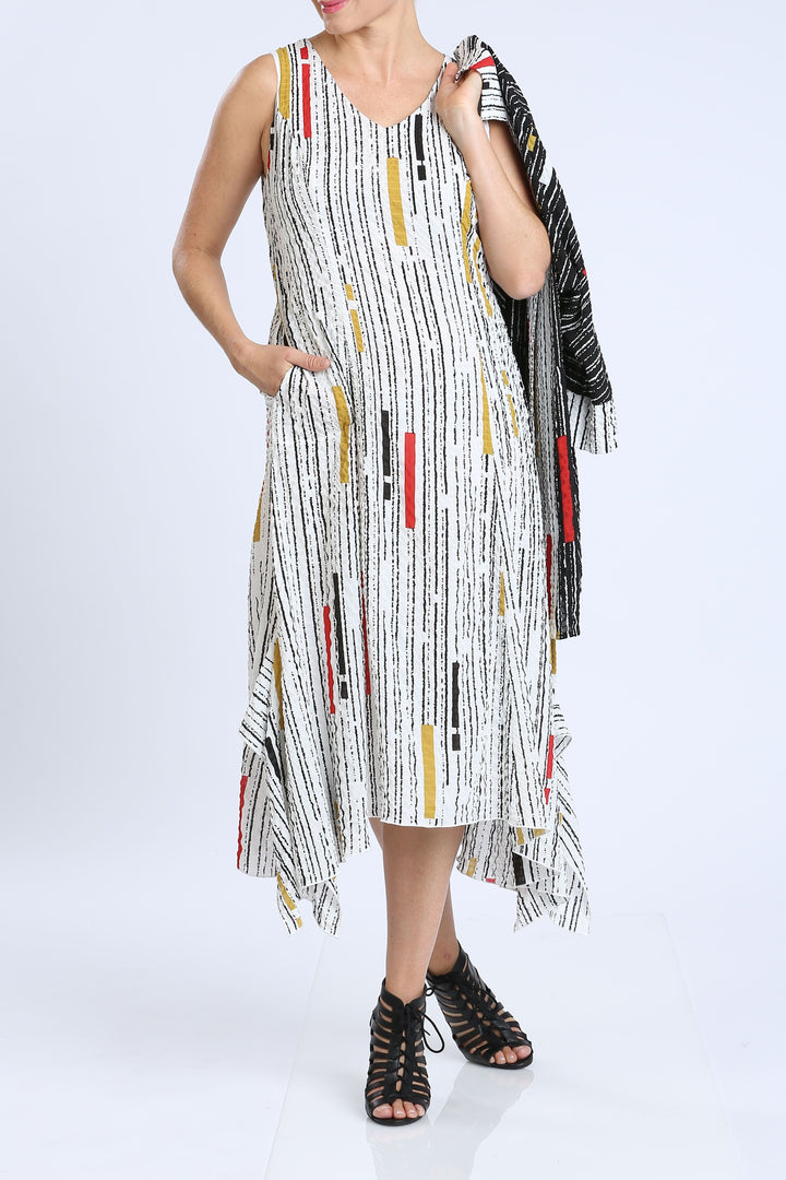 IC Collection Sleeveless Crinkle Dress main image 1